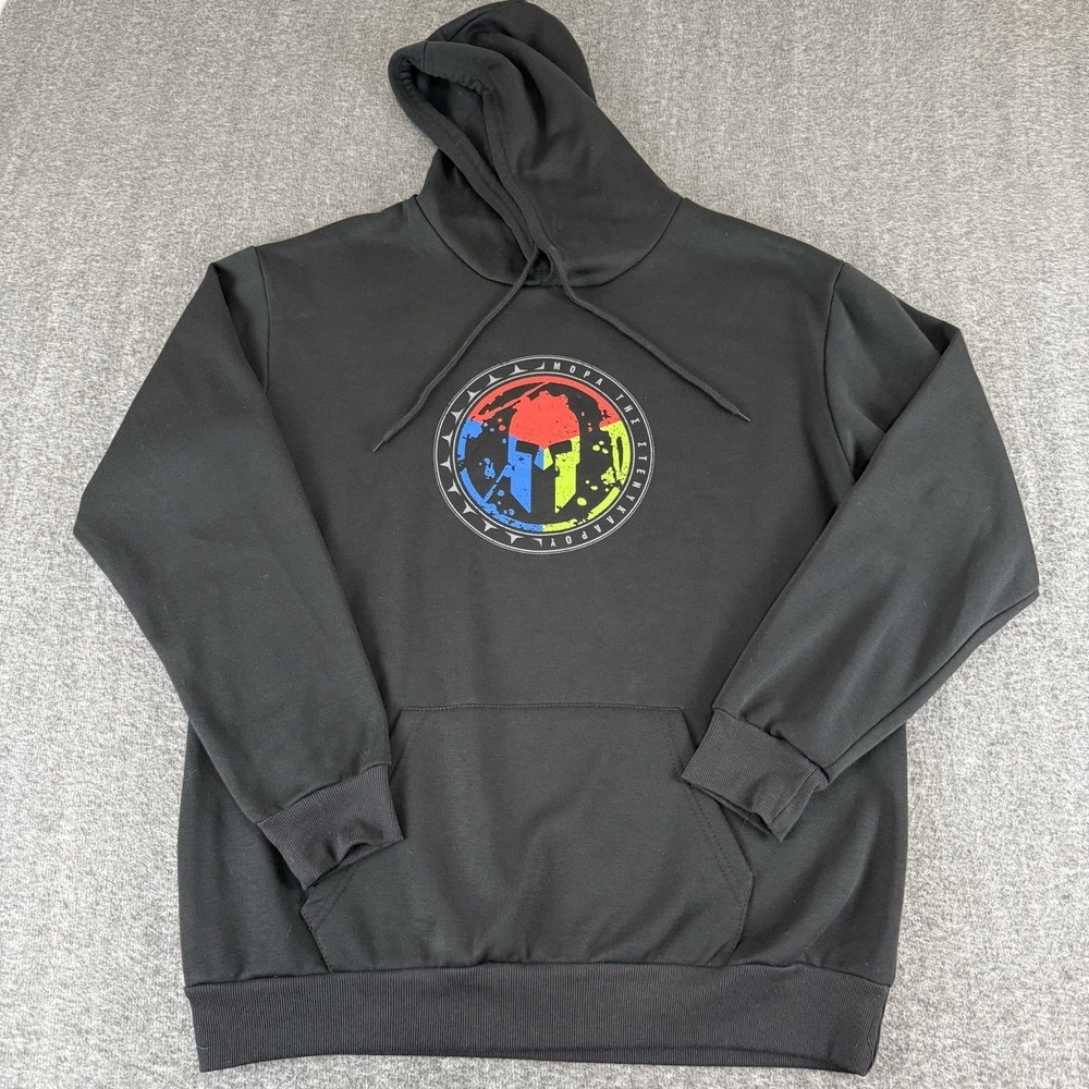 Spartan Race Hoodie XXL Black Mopar The Hemi Way Graphic Pullover